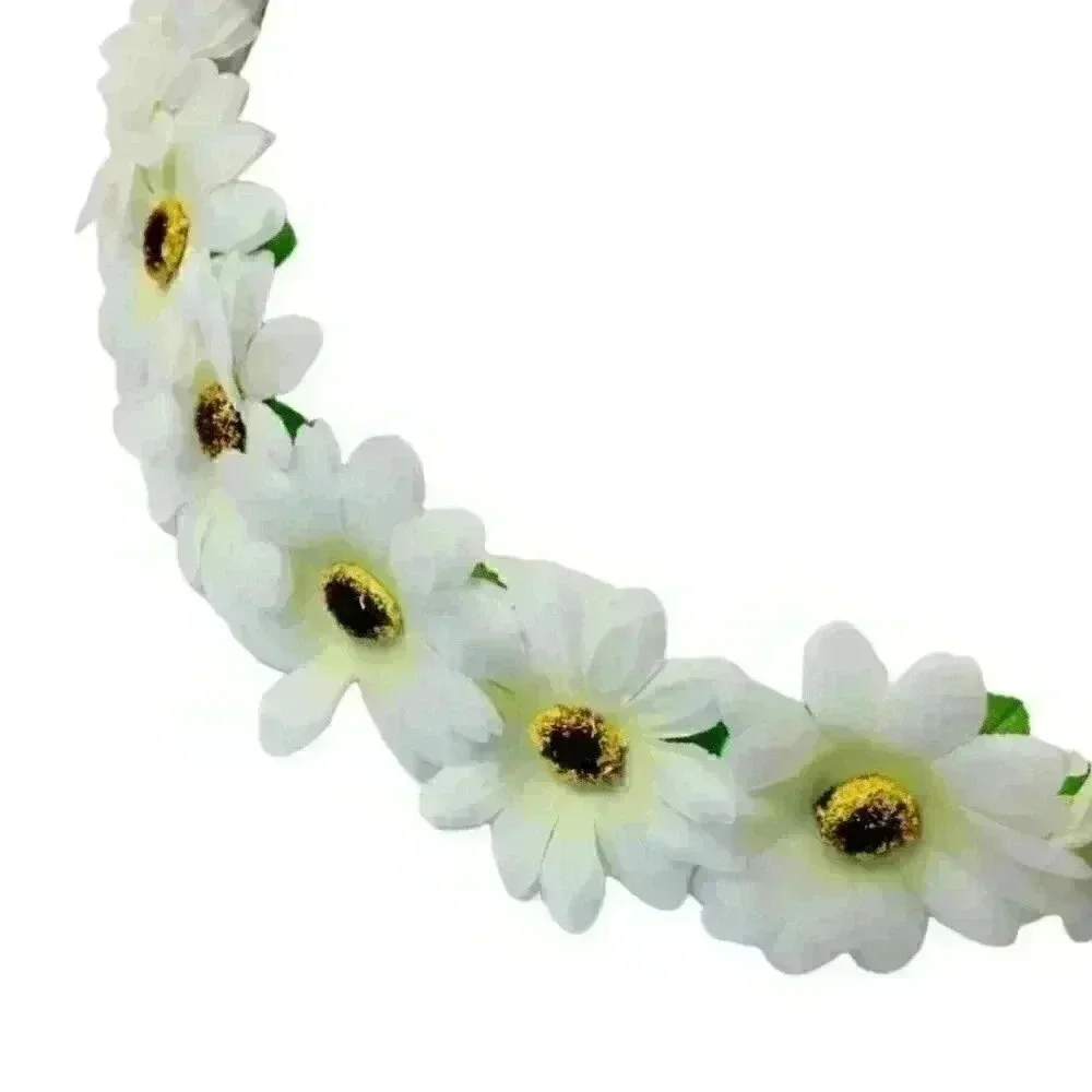 Fun Funky Floral multicolor led light up flower hair halo headband costume